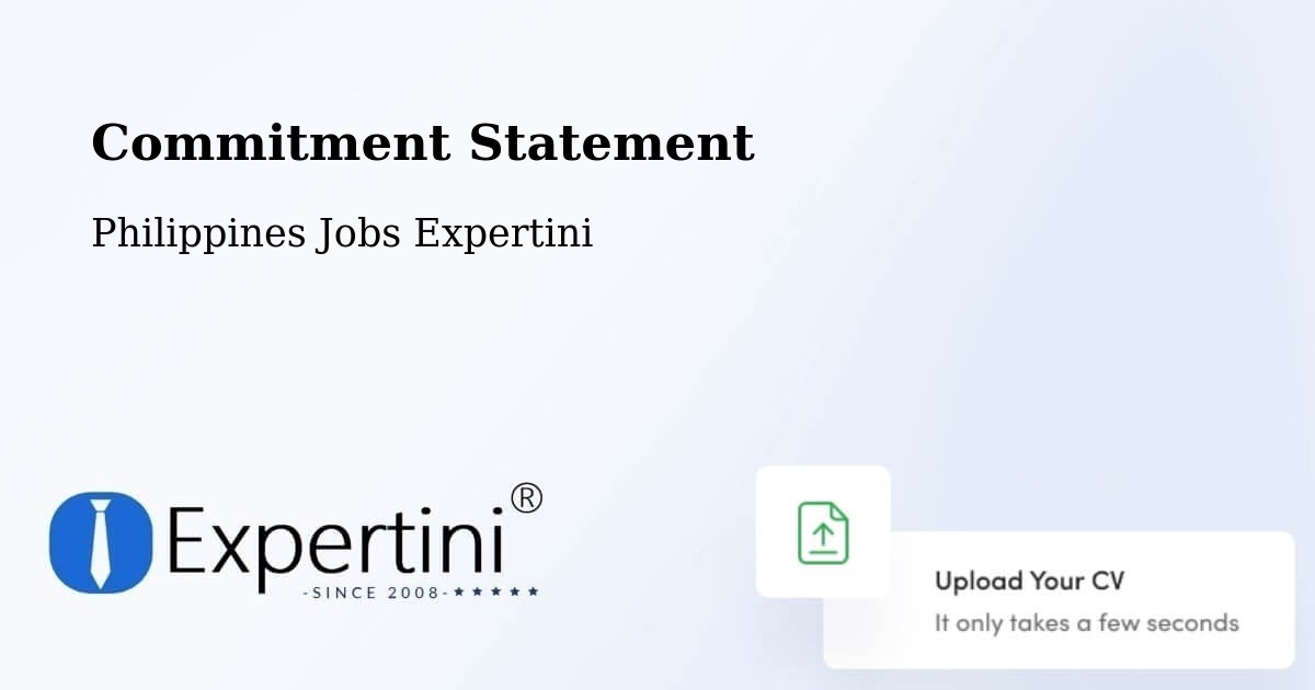 Corporate Commitment – Puloypuloy - Philippines Jobs Expertini